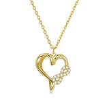 925 Sterling Silver Plated Gold Infinity Love Pendant Chain Necklace for Women Fine Jewelry Wedding Party Gift