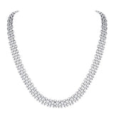 Flat Mesh Chain Necklace, Stainless Steel 9.3mm & 13.2mm Width Options in Gold & Silver, Adjustable 40+5cm Collar Jewelry
