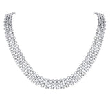 Flat Mesh Chain Necklace, Stainless Steel 9.3mm & 13.2mm Width Options in Gold & Silver, Adjustable 40+5cm Collar Jewelry