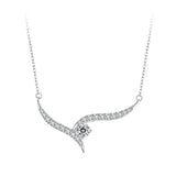 925 Sterling Silver Minimalist Line Necklace for Women, Gold Plated Dainty Pendant Jewelry Gifts for Birthday/Valentine