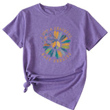 Fashion I GOT A PEACEFUL EASY Fun Pattern Short Sleeve T-shirt