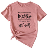 My Co-workers Letter Pattern Ladies Casual Shirt Short Sleeve T-shirt