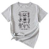 PLANT TESE SAVE THE BEES FLORAL PATTERN SHORT SLEEVES