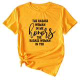 Fashion Women's T-Shirt The BADASS WOMAN Short Sleeve