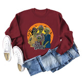 Pull à manches longues et col rond imprimé Golden Ghouls pour fille