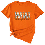 Letter Mama Kate Women's Casual Round Neck Short Sleeve T-shirt