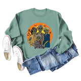 Pull à manches longues et col rond imprimé Golden Ghouls pour fille