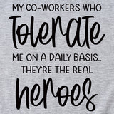 My Co-workers Letter Pattern Ladies Casual Shirt Short Sleeve T-shirt
