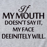 If my mouth can't say it, loose-fitting short-sleeved girl