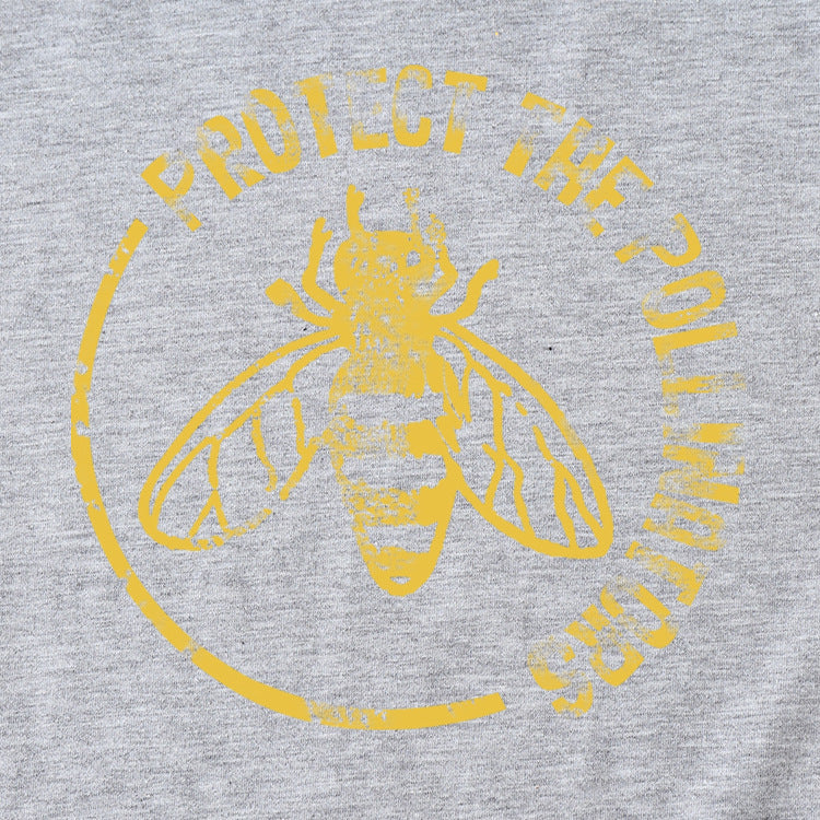 Bee Protect The Pollinators Pattern Short Sleeved T-shirt
