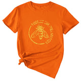 Bee Protect The Pollinators Pattern Short Sleeved T-shirt