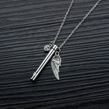 Collier d'urne de bijoux en acier titane en mémoire d'un être cher, pendentif créatif de bouteille de parfum en acier inoxydable ouvrable