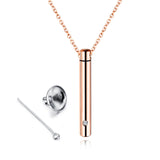 Collier d'urne de bijoux en acier titane en mémoire d'un être cher, pendentif créatif de bouteille de parfum en acier inoxydable ouvrable