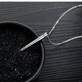Collier d'urne de bijoux en acier titane en mémoire d'un être cher, pendentif créatif de bouteille de parfum en acier inoxydable ouvrable