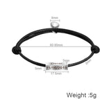 Handmade Rope Braided Couples Magnetic Bracelet, Adjustable Bracelet, Love Bracelet For Men Women