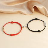 Handmade Rope Braided Couples Magnetic Bracelet, Adjustable Bracelet, Love Bracelet For Men Women
