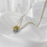 NEHZUS Style multicouche tempérament titane acier collier femmes mode bague Sexy clavicule chaîne cou chaîne vente en direct