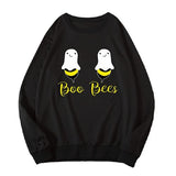 Women Boo Bees Shirt Funny Halloween Boobies Sweatshirt