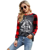 Women Tell Me What You Really Want Christmas Shirt Buffalo Plaid Fashion Blouse