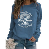 Sweat-shirt de réunion de famille pour femmes, chemise d'arbre généalogique profond