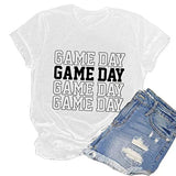 Chemise de jour de match pour femmes, chemise graphique mignonne