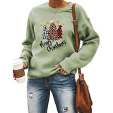 Women Buffalo Plaid Christmas Sweatshirt Merry Christmas Tree Clothing