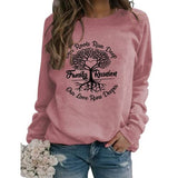Sweat-shirt de réunion de famille pour femmes, chemise d'arbre généalogique profond