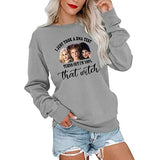 Ich habe gerade einen DNA-Test gemacht und es stellte sich heraus, dass ich zu 100 % diese Hexe bin. Langarm-Sweatshirt „I Smell Children“