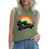 Day Drinkin' Vintage Rainbow Tank Damen Lustiges Sommershirt