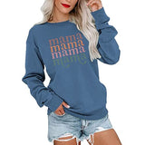 Women Mama Crewneck Sweatshirt Gift Shirt