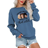 Ich habe gerade einen DNA-Test gemacht und es stellte sich heraus, dass ich zu 100 % diese Hexe bin. Langarm-Sweatshirt „I Smell Children“