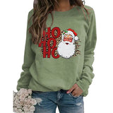 Sweat-shirt Vintage Santa pour femmes, chemise Ho Ho Ho joyeux noël