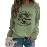 Sweat-shirt de réunion de famille pour femmes, chemise d'arbre généalogique profond