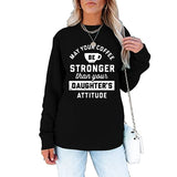 Damen Sweatshirt mit V-Ausschnitt