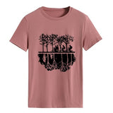Women Campus T-Shirt Green Years Good Times Tee Tops
