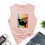 Débardeur paresseux rétro Vintage pour femmes, t-shirt graphique paresseux tendance