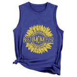 Best Mom Ever in Sunflower Tank Women Shirt