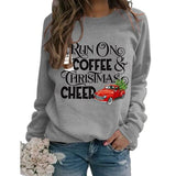 Christmas Cheer Coffee Sweatshirt Women I Run on Coffee and Christmas Cheer Shirt