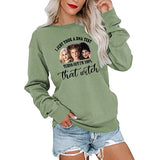 Ich habe gerade einen DNA-Test gemacht und es stellte sich heraus, dass ich zu 100 % diese Hexe bin. Langarm-Sweatshirt „I Smell Children“