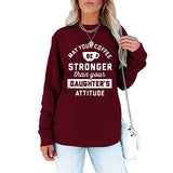 Damen Sweatshirt mit V-Ausschnitt