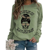 Women Skeleton Halloween Shirt I Am Not Sugar and Spice and Everything Nice Sweatshirt