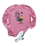 Damen It's a HEI HEI Kind of Day Shirt Langarmbluse mit Grafik