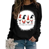 Women Christmas Gnomes Sweatshirt Just Hanging with My Gnomies Shirt
