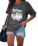 Women Campus T-Shirt Green Years Good Times Tee Tops