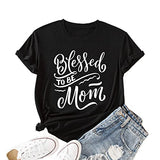 Blessed Mom Shirt Women Graphic Tees