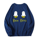 Women Boo Bees Shirt Funny Halloween Boobies Sweatshirt