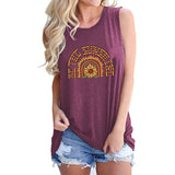 Débardeur Be The Sunshine pour femme, chemise tournesol