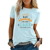 Women Day Drinking Shirt Day Drinking On The Lake is My Happy Place Tees