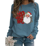 Sweat-shirt Vintage Santa pour femmes, chemise Ho Ho Ho joyeux noël