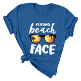 T-Shirt de plage pour femmes, chemise graphique de plage, chemise d'été